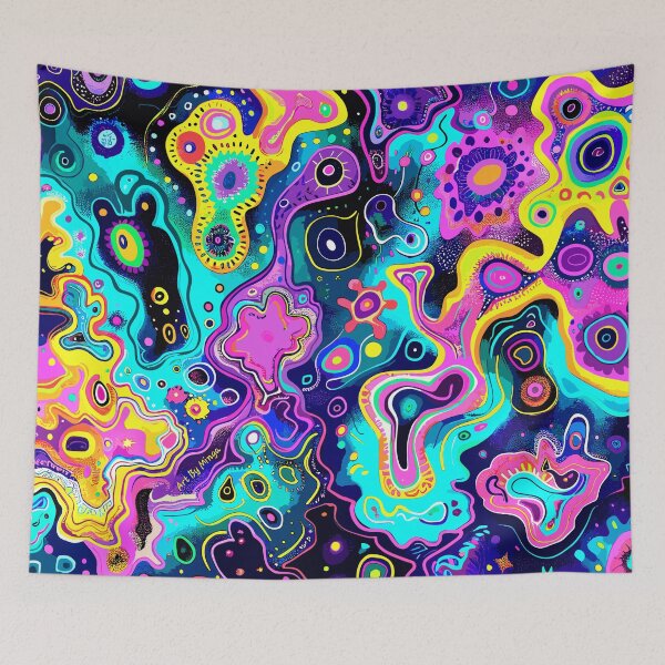 Item preview, Art By Minga Colorful Psychedelic Abstract Design designed and sold by Artbyminga.