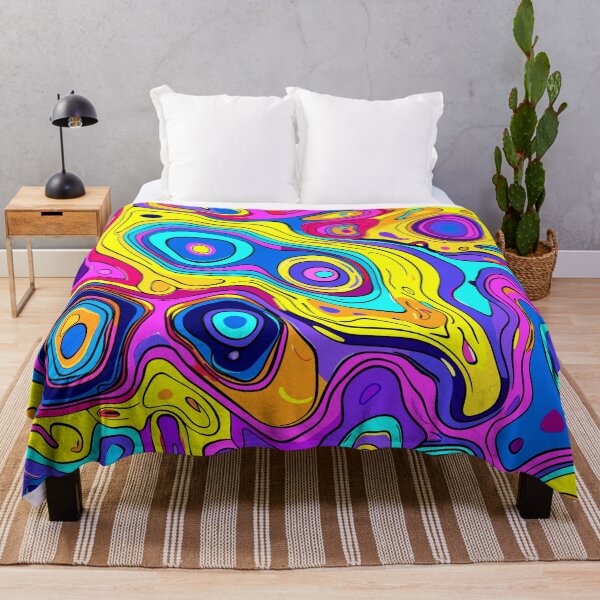 Item preview, Art By Minga Vibrant Psychedelic Abstract Design designed and sold by Artbyminga.