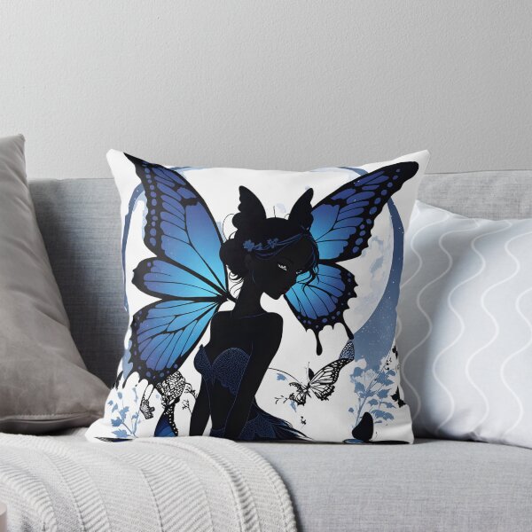 Artikelvorschau, Silhouette einer Fee entworfen und verkauft von DesignsbyVelvet.