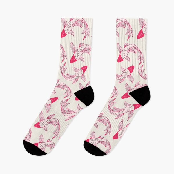 Item preview, Red Koi (Faux) Fish Pattern designed and sold by DEC02.