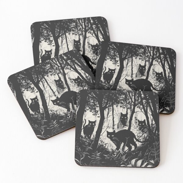 Item preview, Curious Cats of the Forest designed and sold by wyntera.