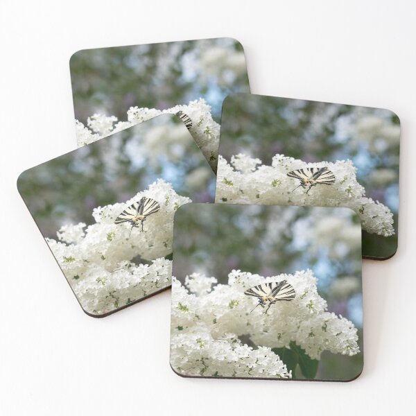 Item preview, Zebra Swallowtail Butterfly on Fragrant White Lilac designed and sold by Georgia Mizuleva.