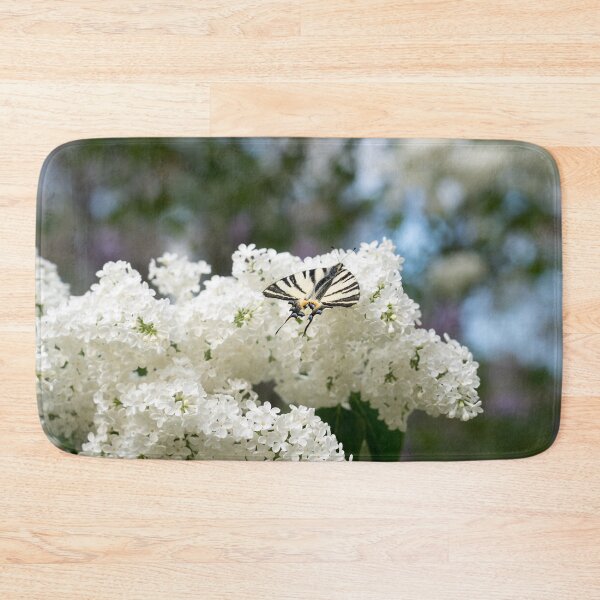 Item preview, Zebra Swallowtail Butterfly on Fragrant White Lilac designed and sold by Georgia Mizuleva.