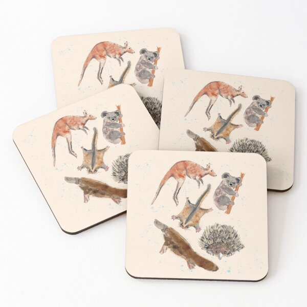 Item preview, Aussie Animals on sand designed and sold by elee.