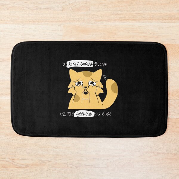 Item preview, Monday again - cat humor - Blue monday - Almost monday designed and sold by stayartsy07.