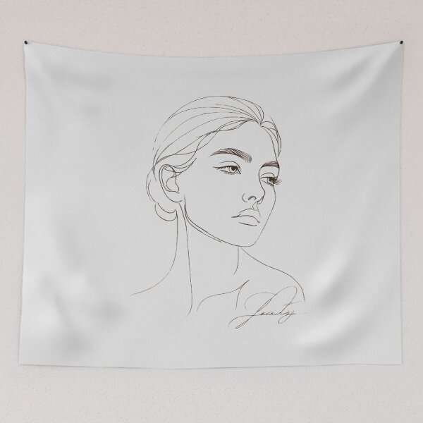 Item preview, Elegant Beauty in Lines designed and sold by krishutd.