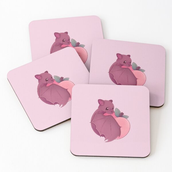 Item preview, PEACH FRUIT BAT designed and sold by Peachtreebones Illustration.