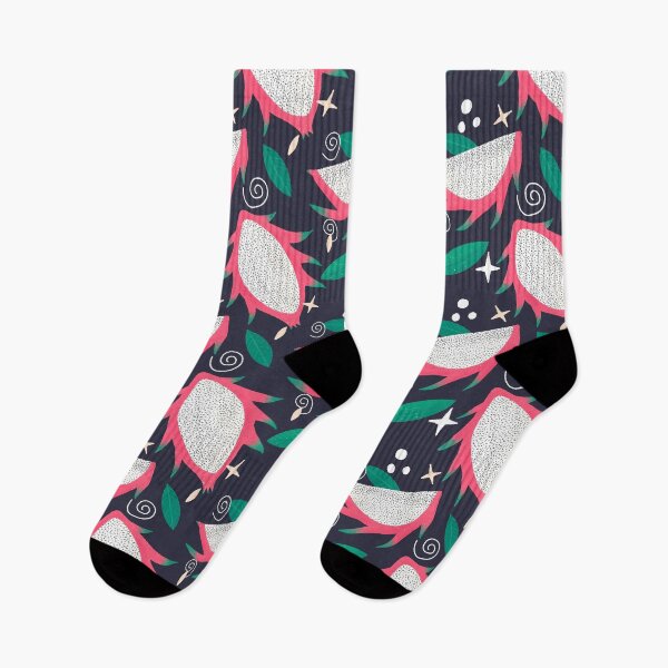 Item preview, Pink and navy dragon fruits designed and sold by Home Cyn Home.