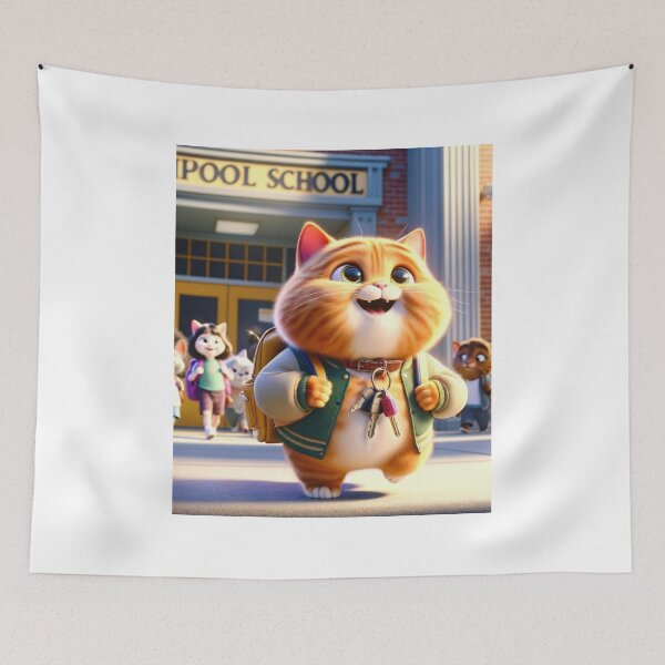 Item preview, The cat goes to school designed and sold by Catsmoment.