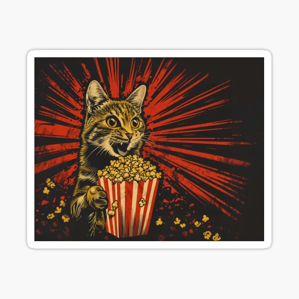 Item preview, Plot Twist Cat at the Movies designed and sold by wyntera.