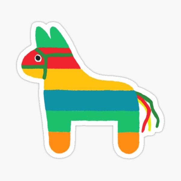 Pegatina «Patrón hecho de burro tradicional de Cinco de Mayo