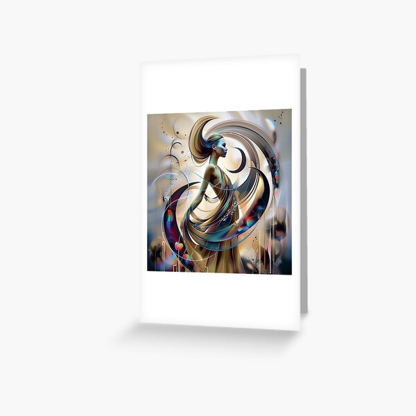 Curves Inspiration (3) Greeting Card