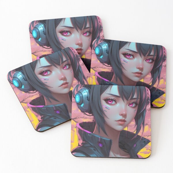 Item preview, Cyberpunk Anime Female Portrait (Spring Edition) designed and sold by papi1998.