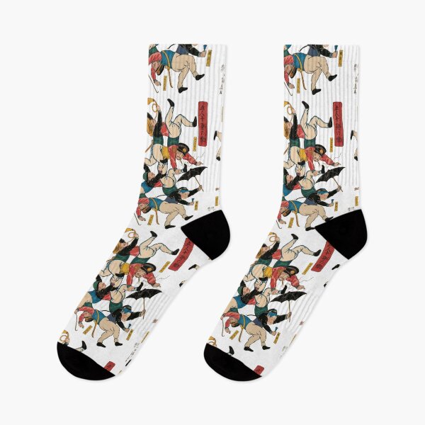 Item preview, Five People Working Like Ten - Ippōsai Yoshifuji 1861 designed and sold by portokalis.
