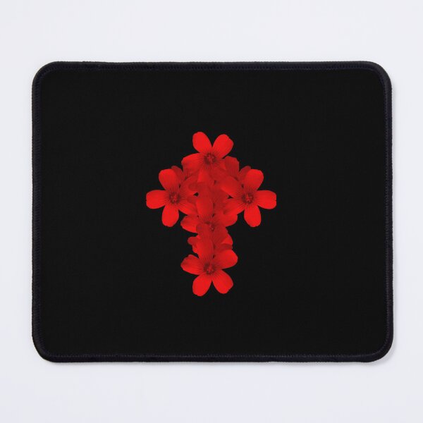 Item preview, Geometric Floral Crucifix Gothic Idea Really Red designed and sold by somersbyman.