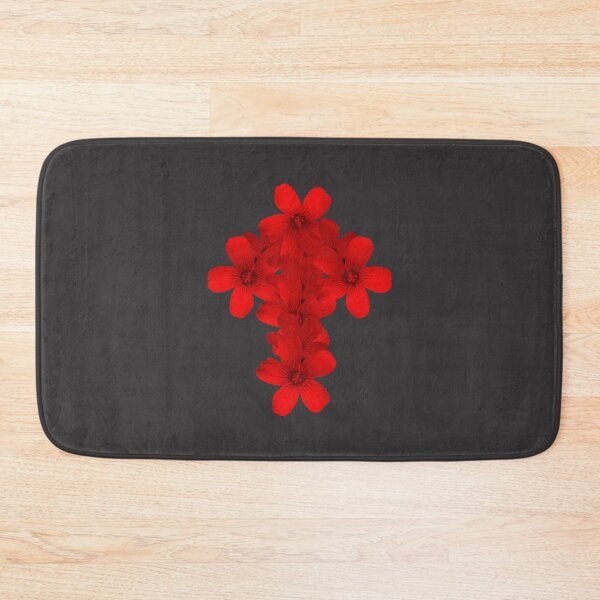 Item preview, Geometric Floral Crucifix Gothic Idea Really Red designed and sold by somersbyman.