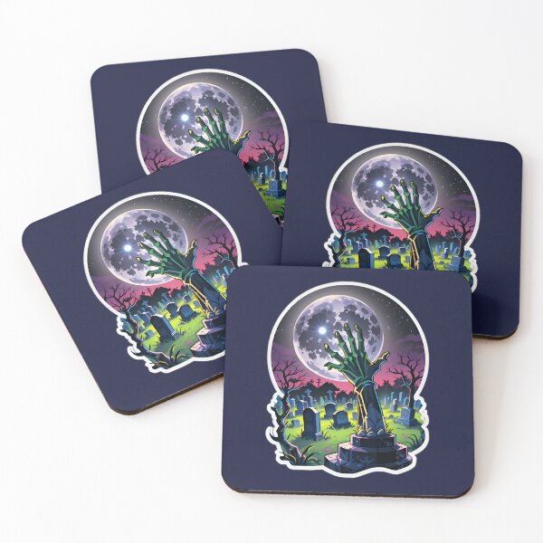 Item preview, Zombie Hand Cemetery With A Full Moon designed and sold by TheArtOfPat.