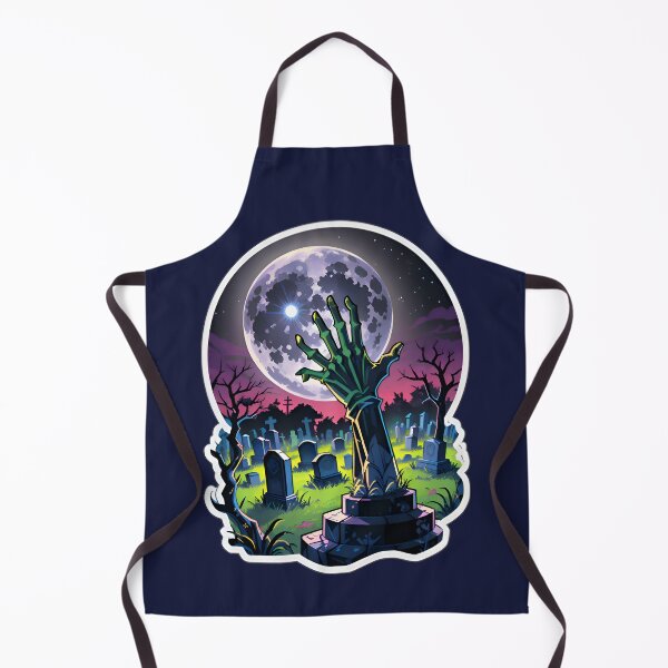 Artikelvorschau, Zombie Hand Cemetery With A Full Moon entworfen und verkauft von TheArtOfPat.
