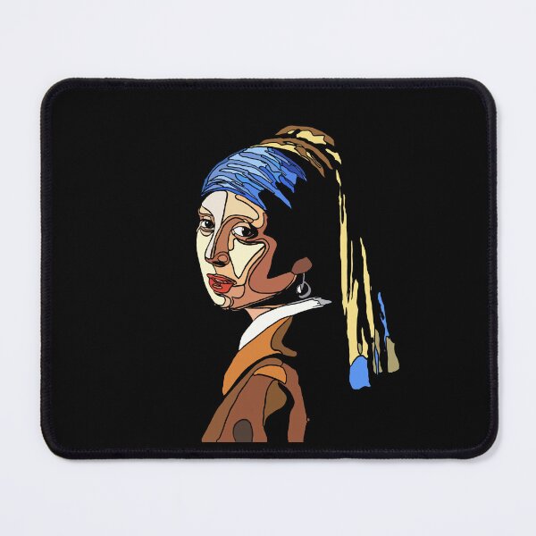 Item preview, Ragazza con orecchino pop art nero arcobaleno artistico famoso designed and sold by Freakyart24.