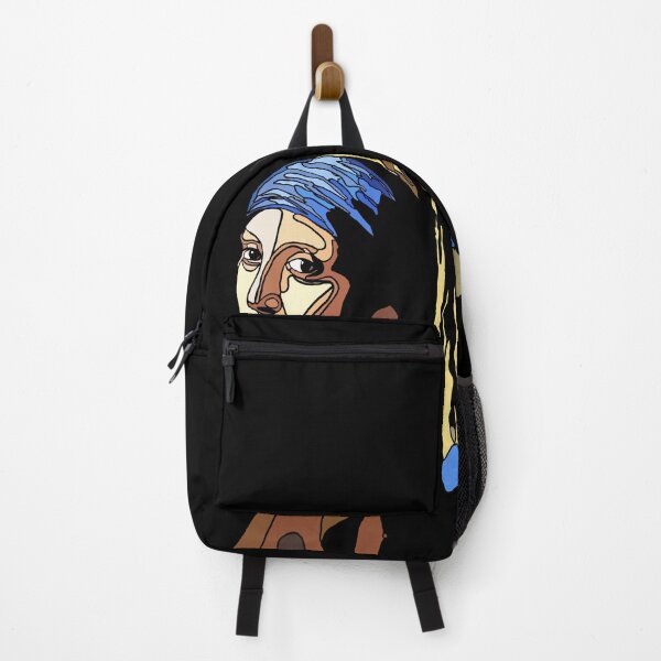 Item preview, Ragazza con orecchino pop art nero arcobaleno artistico famoso designed and sold by Freakyart24.