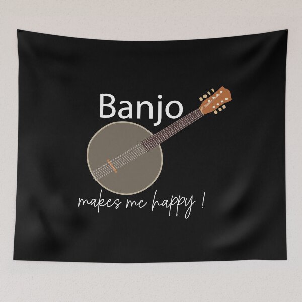 Item preview, Banjo Makes Me Happy designed and sold by Nisha Prabhu.