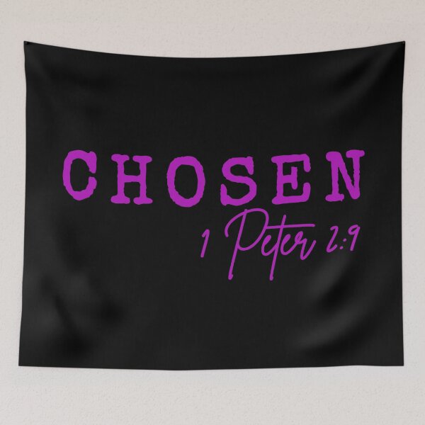 Item preview, Chosen, 1 Peter 2:9,  purple design designed and sold by MoriaStore.