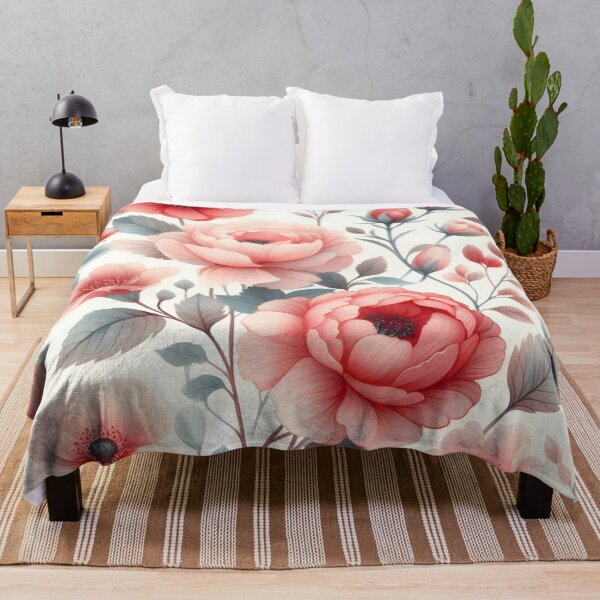 Item preview, Blooming Elegance: Exquisite Floral Tapestry designed and sold by PillowTalkyZone.