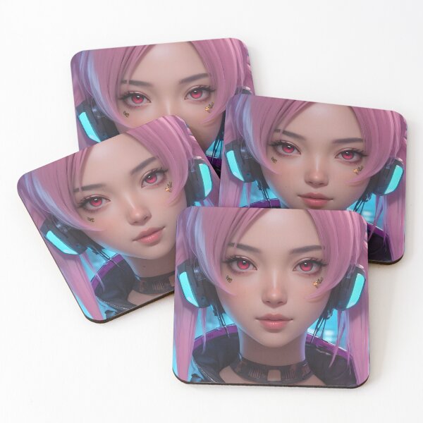 Item preview, Cyberpunk Anime Female Portrait (Spring Edition) designed and sold by papi1998.