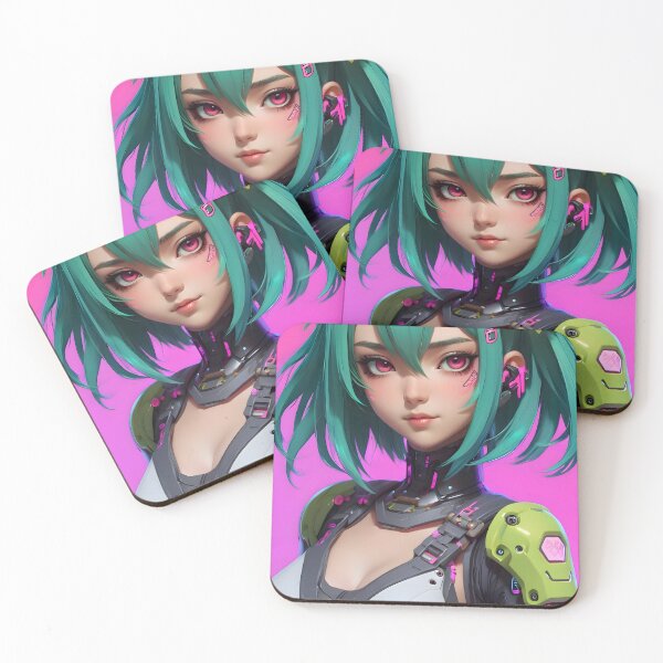 Item preview, Cyberpunk Anime Female Portrait (Spring Edition) designed and sold by papi1998.