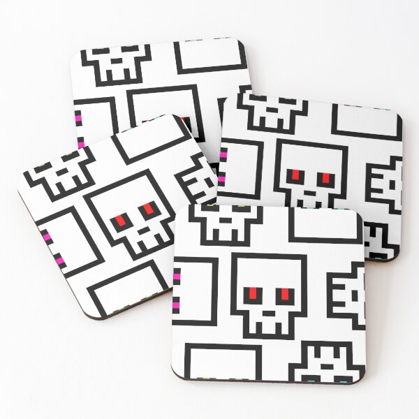 Item preview, Cool Simple Pixel Skull Pattern designed and sold by EWNDesigns.
