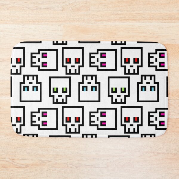 Item preview, Cool Simple Pixel Skull Pattern designed and sold by EWNDesigns.