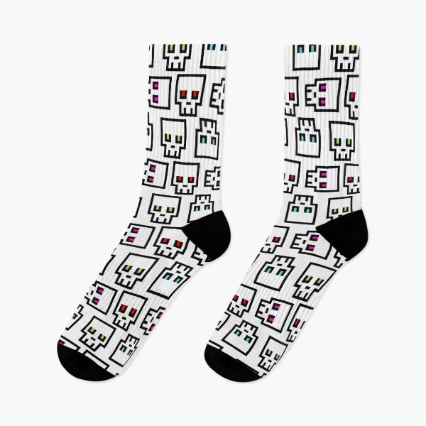 Item preview, Cool Simple Pixel Skull Pattern designed and sold by EWNDesigns.
