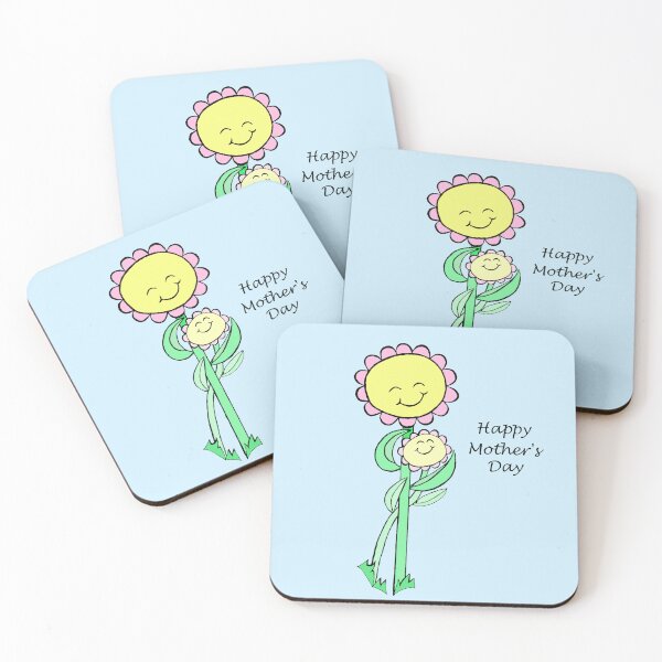Item preview, Cute Happy Mother's Day Cartoon Flowers designed and sold by JoyousArt4u.
