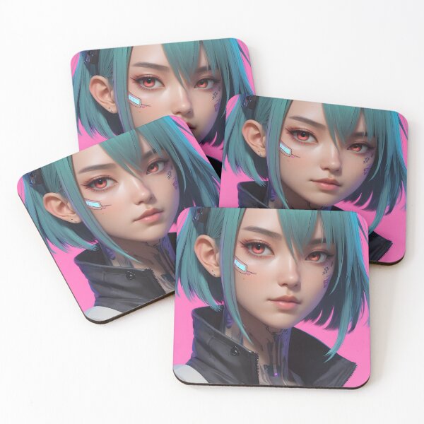 Item preview, Cyberpunk Anime Female Portrait (Spring Edition) designed and sold by papi1998.
