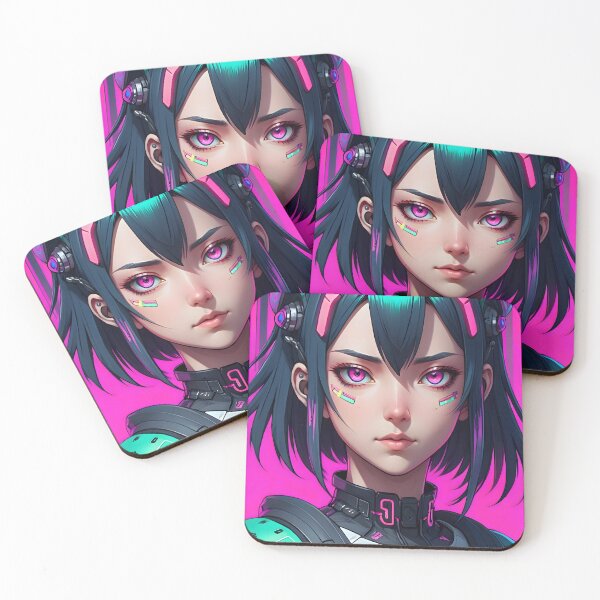 Item preview, Cyberpunk Anime Female Portrait (Spring Edition) designed and sold by papi1998.