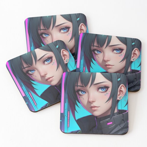 Item preview, Cyberpunk Anime Female Portrait (Spring Edition) designed and sold by papi1998.