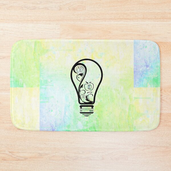 Item preview, Creative Lightbulb on Green and Yellow Background designed and sold by InfoBytes Academy.