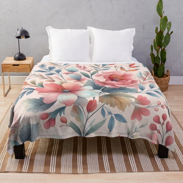 Item preview, Blooming Elegance: Exquisite Floral Tapestry designed and sold by PillowTalkyZone.