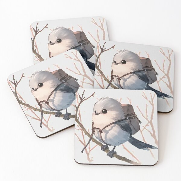 Item preview, A cute 'Long-tailed tit' character carrying a bag and going on an adventure. designed and sold by HANGLEMAN.