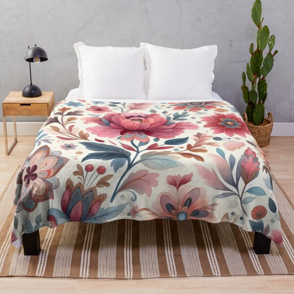 Item preview, Blooming Elegance: Exquisite Floral Tapestry designed and sold by PillowTalkyZone.