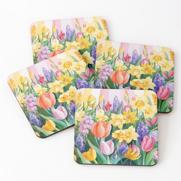 Item preview, colorful spring flowers  designed and sold by ururuty.