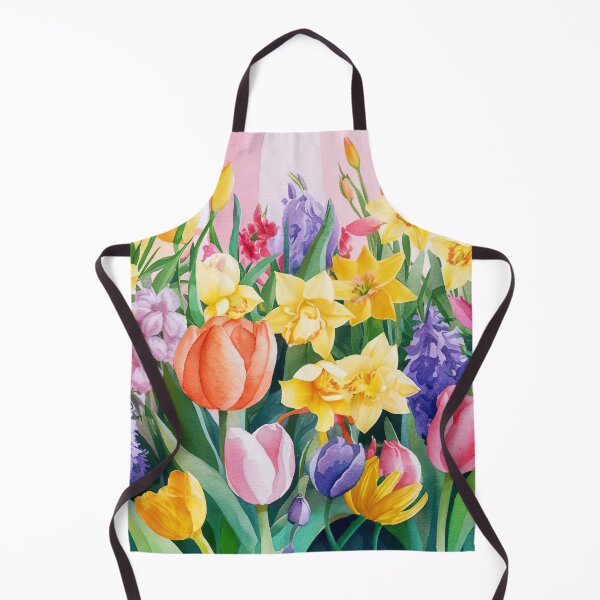 Item preview, colorful spring flowers designed and sold by ururuty.
