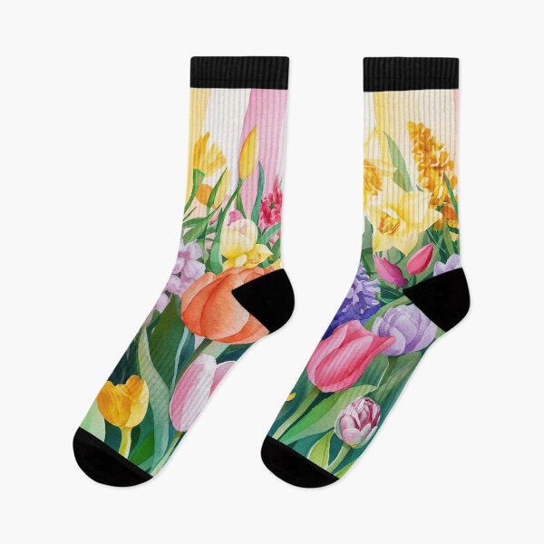 Item preview, colorful spring flowers  designed and sold by ururuty.