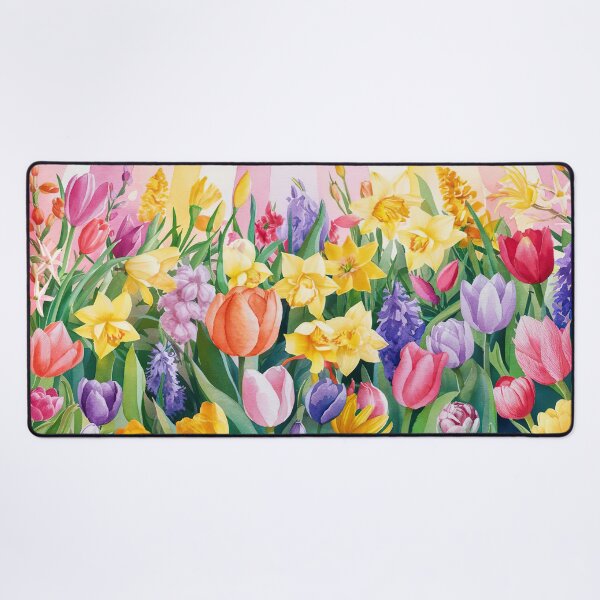 Item preview, colorful spring flowers  designed and sold by ururuty.