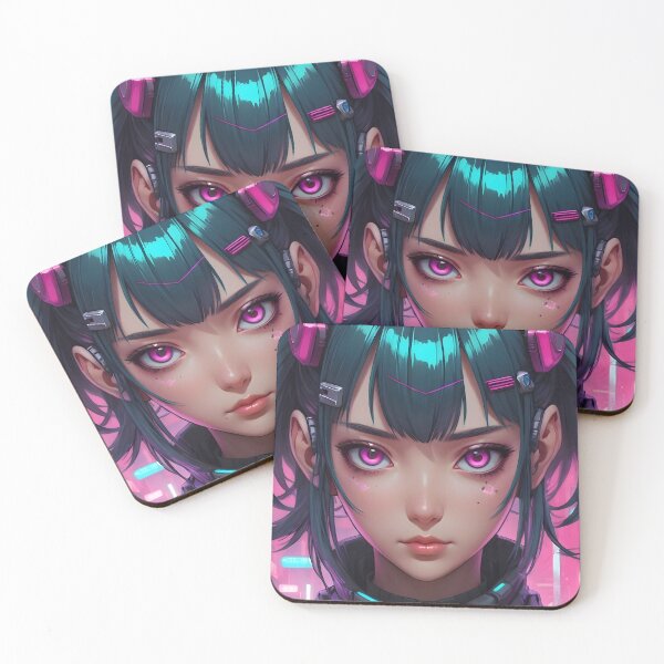Item preview, Cyberpunk Anime Female Portrait (Spring Edition) designed and sold by papi1998.
