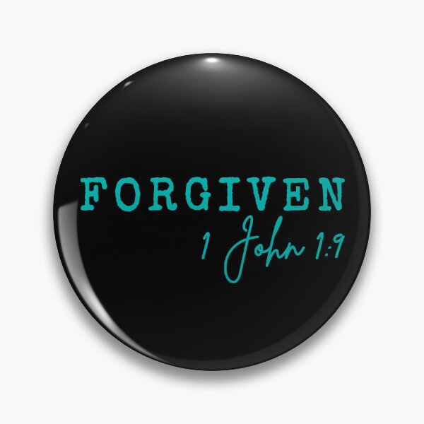 Item preview, Forgiven, 1 John1:9,  sky blue design designed and sold by MoriaStore.
