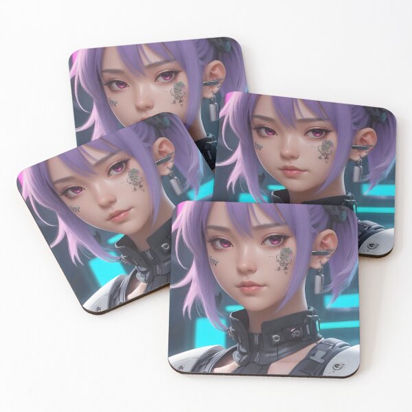 Item preview, Cyberpunk Anime Female Portrait (Spring Edition) designed and sold by papi1998.