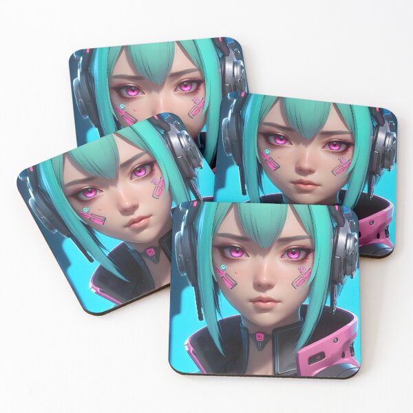 Item preview, Cyberpunk Anime Female Portrait (Spring Edition) designed and sold by papi1998.