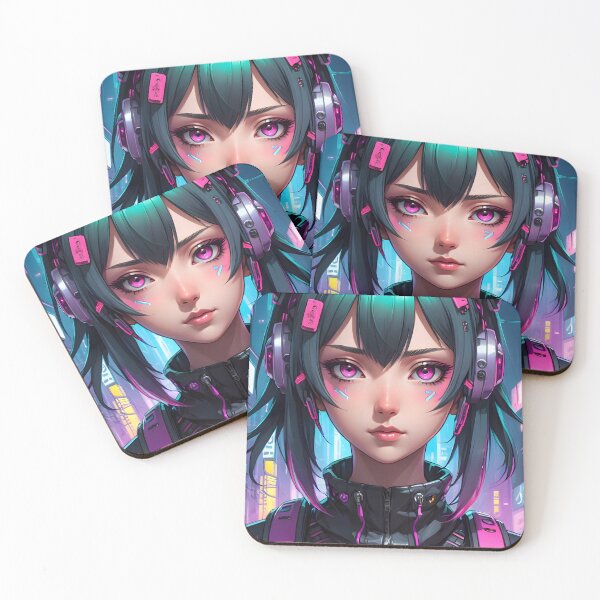 Item preview, Cyberpunk Anime Female Portrait (Spring Edition) designed and sold by papi1998.