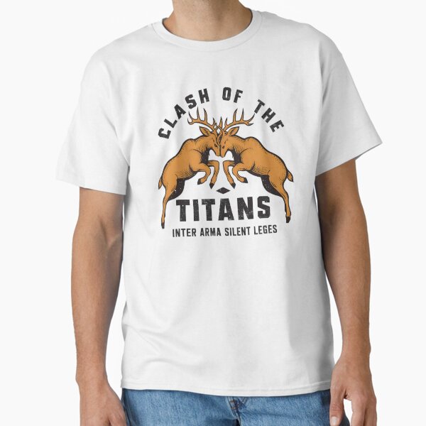 CLASH OF THE TITANS: Antlered Giants in a Battle of Might Classic T-Shirt